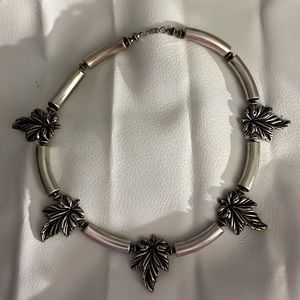 Beautiful Statement Necklace With Leaves